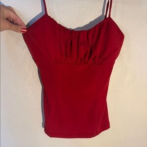 Y2K vintage bright red tank top